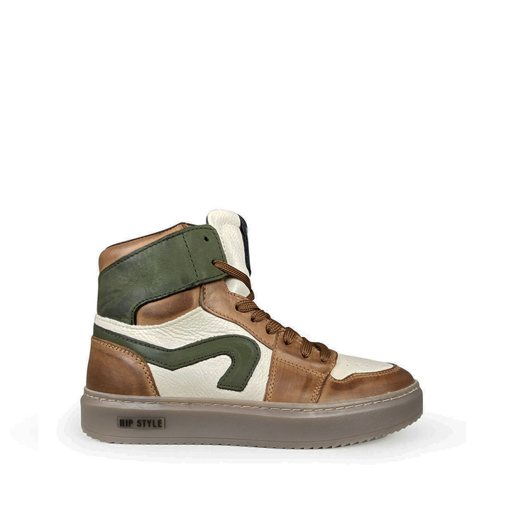 Sneaker bruin / groen