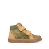 Sneaker camel / green