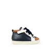 Sneaker donkerblauw en camel