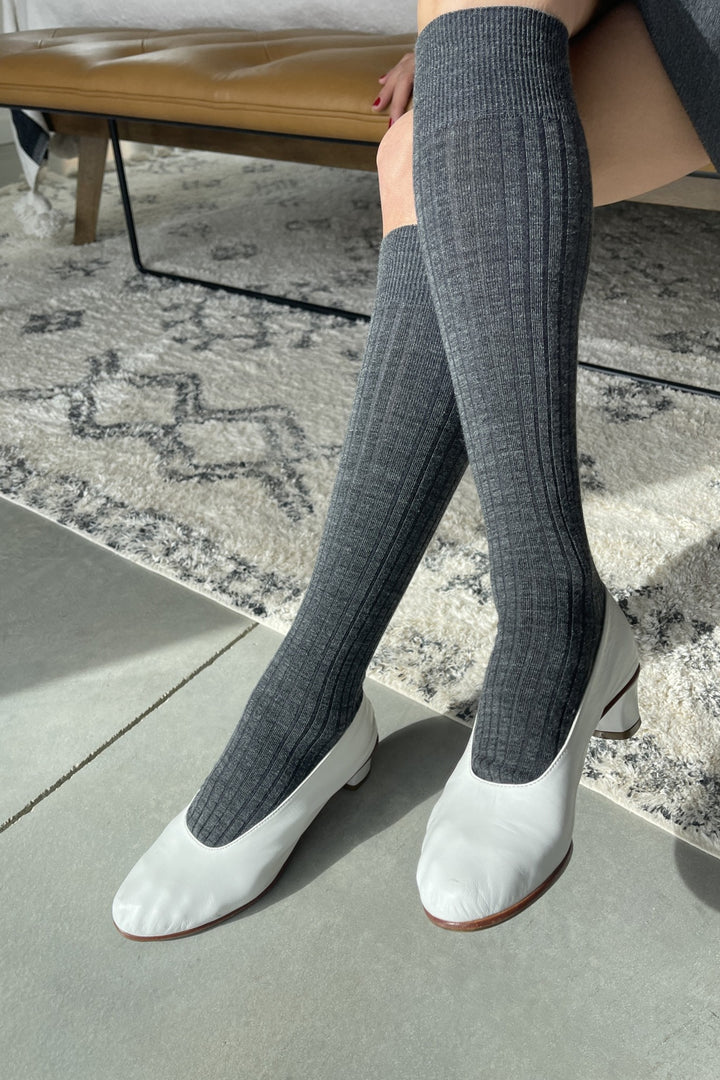 Le Bon Shoppe - schoolgirl knee socks - dark gray