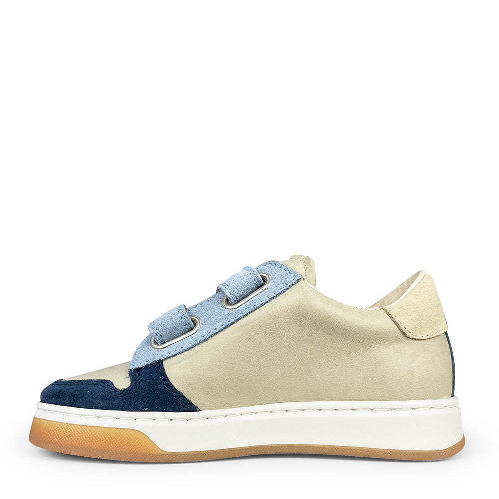 Sneaker blauw / beige