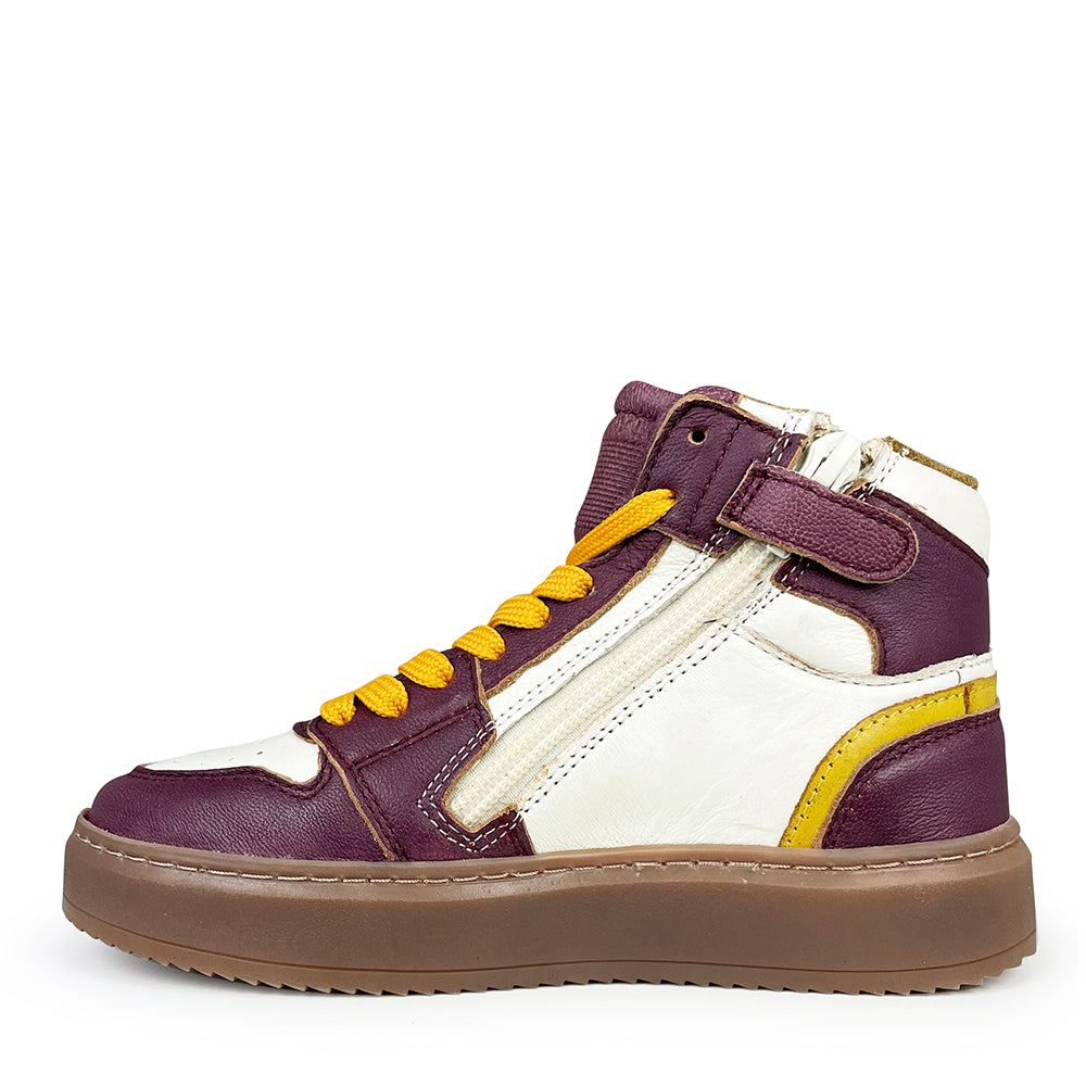 Sneaker burgundy / ochre