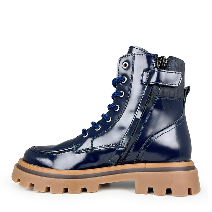 Ankle boots dark blue