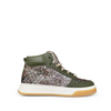 Glitter sneaker with green