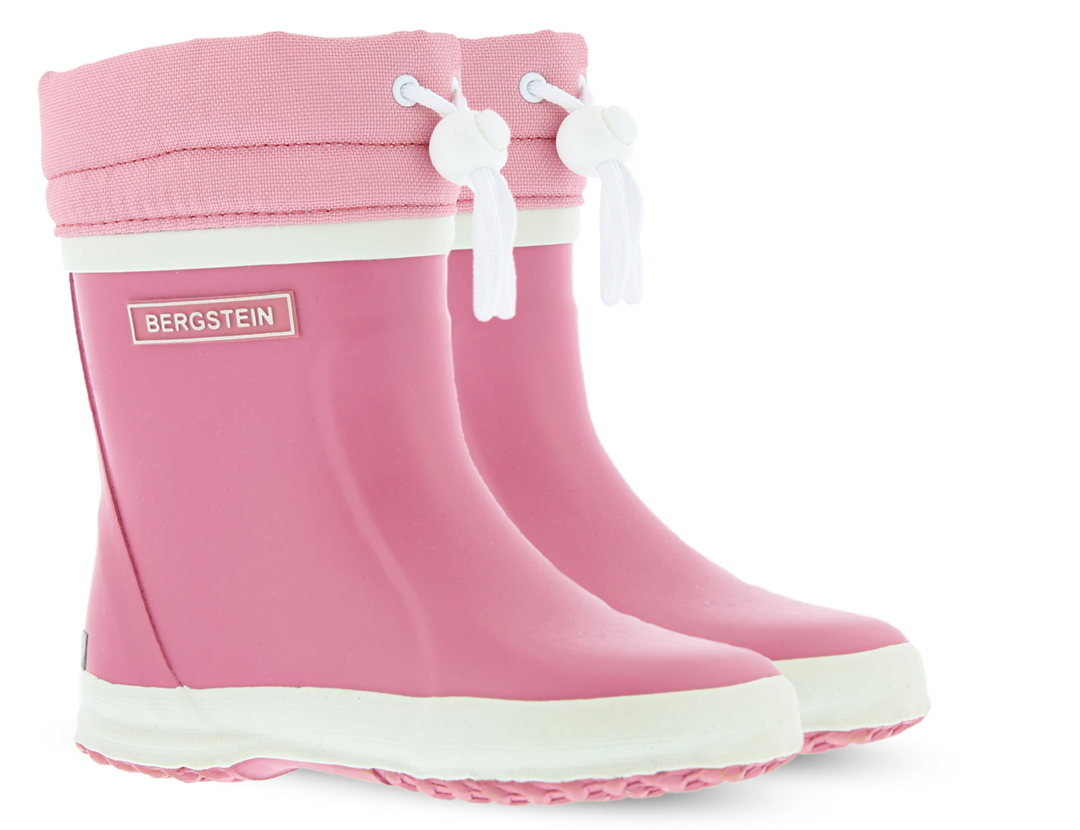 Rain boots pink / wool