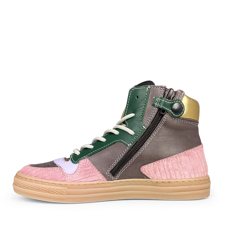 Bruin roze sneaker