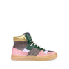 Bruin roze sneaker