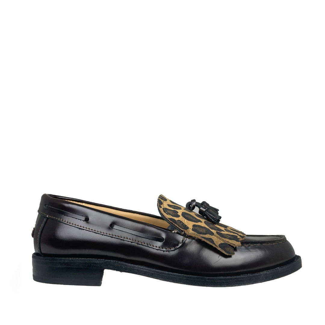 Loafer bruin / leopard