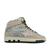 Sneaker beige glitter