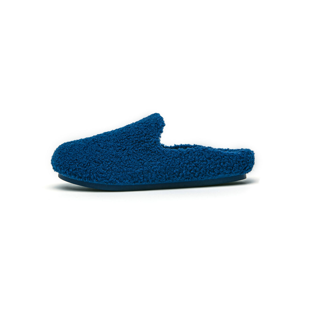 Slipper teddy indigo