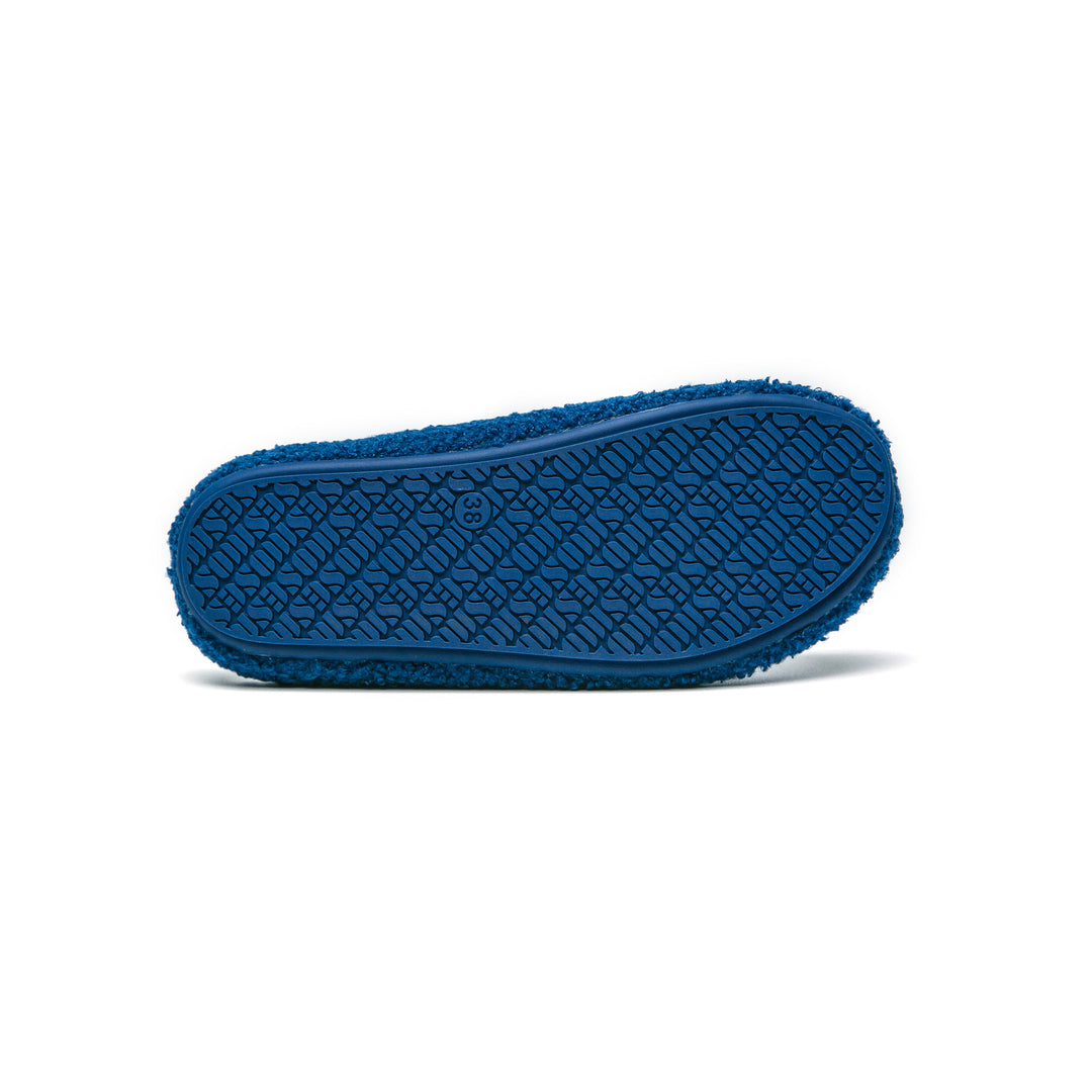 Slipper teddy indigo