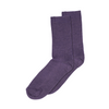 Fine wool rib socks purple