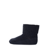 Fine wool rib socks blue