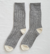 Cashmere classic socks grijze melange