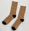 Le Bon Shoppe - cashmere classic socks camel/black