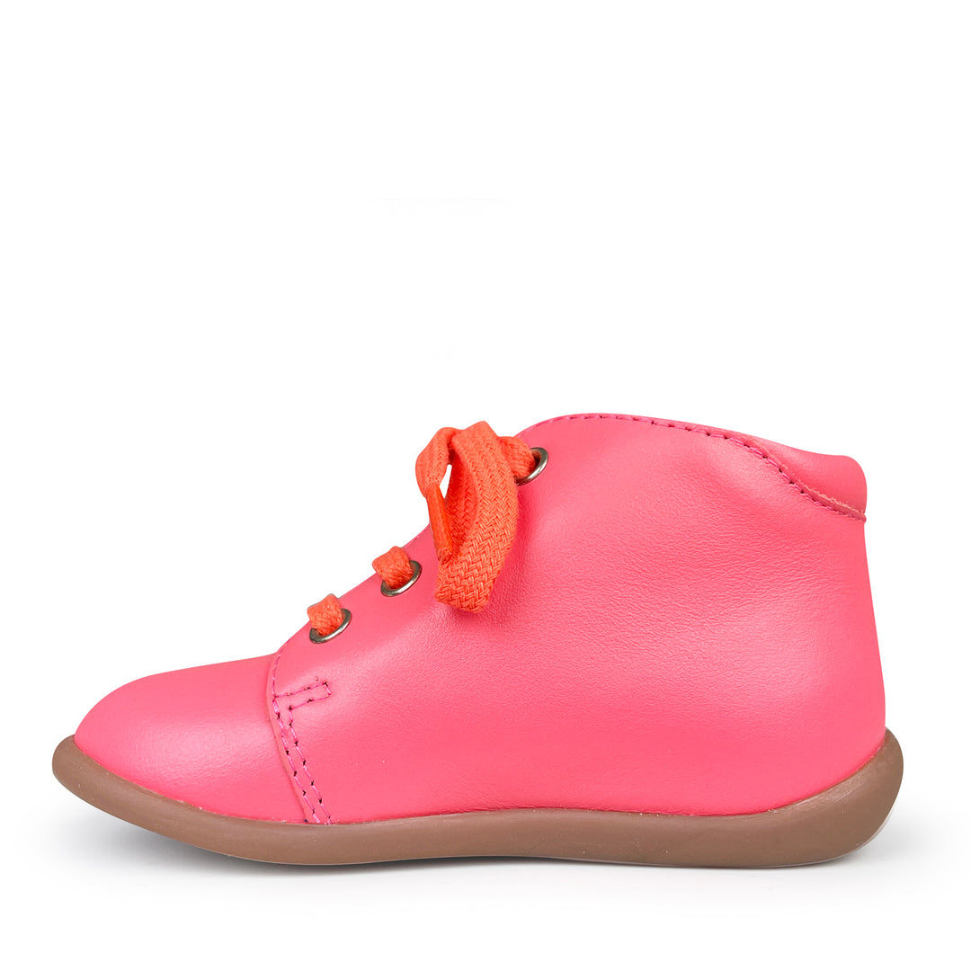 Stand up ankle boots coral