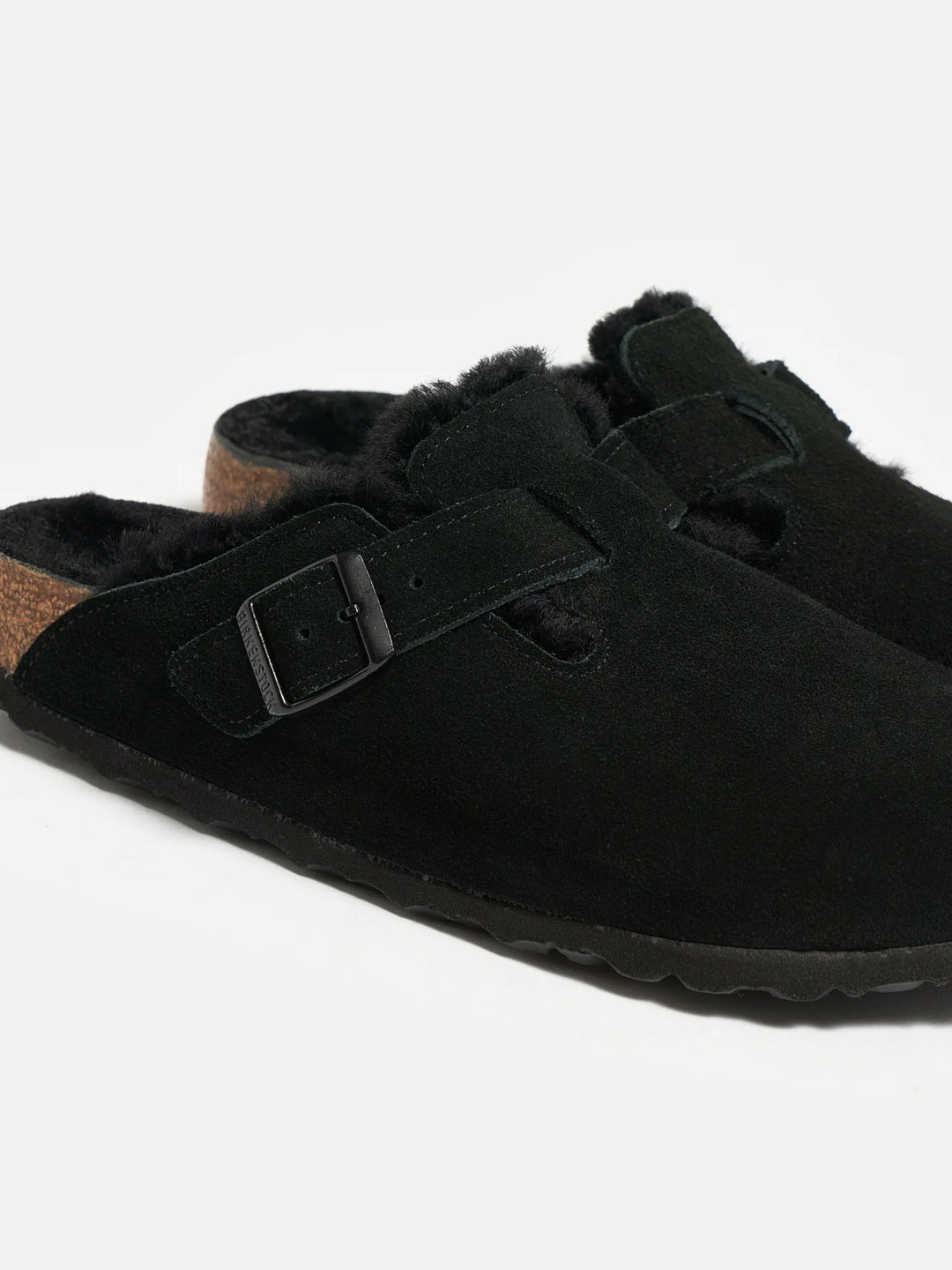 Slipper black / wool