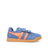 Sneaker blauw / oranje