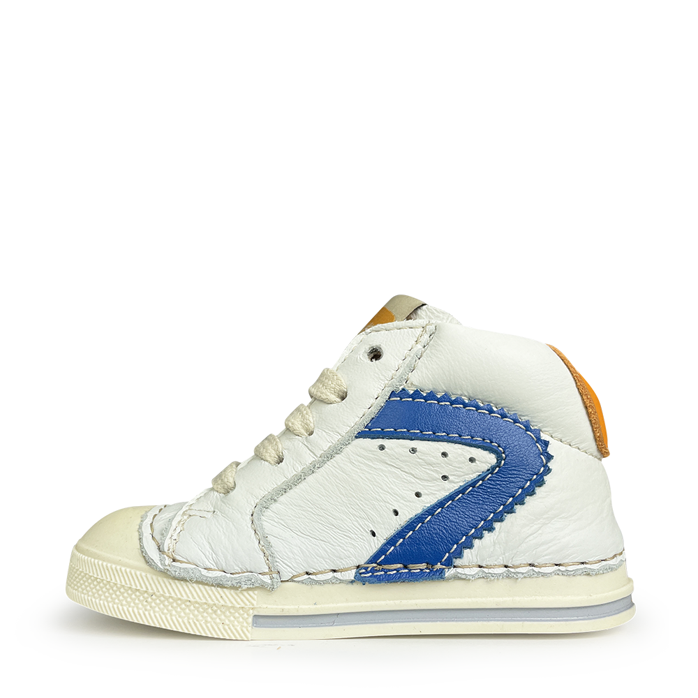 Sneaker wit / blauw