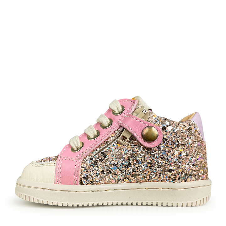 Sneaker roze glitter