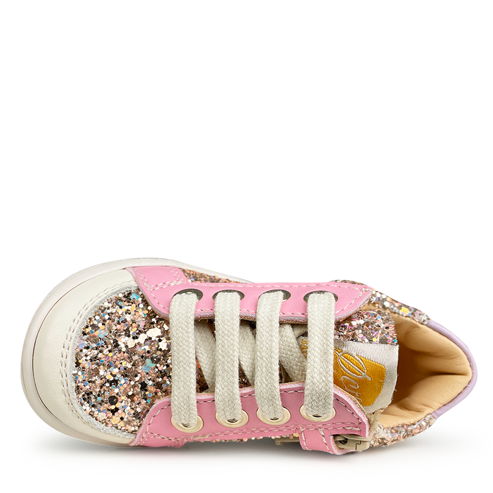 Sneaker roze glitter