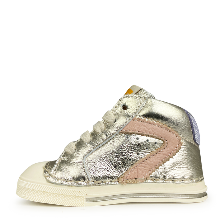 Sneaker zilver / roze