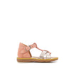 Pink crossed strap sandal