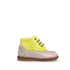 Lace-up shoe pink/yellow