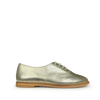 Gold lace-up shoe