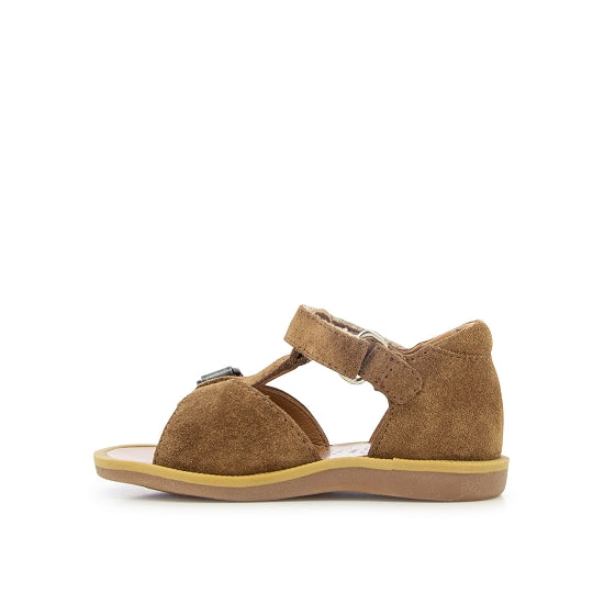 Sandal brown velvet