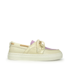 Boat shoe white purple