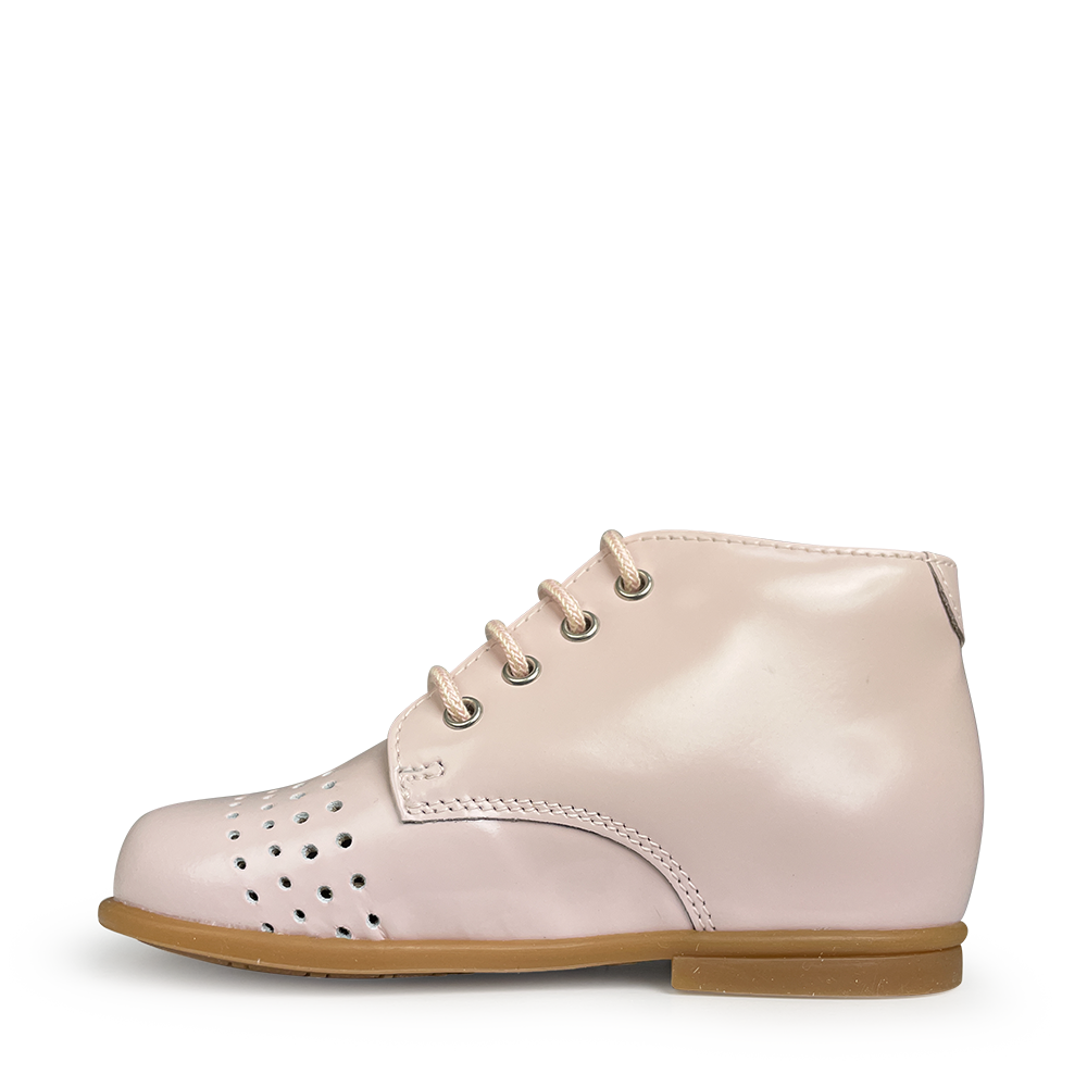 Lace-up shoe soft pink