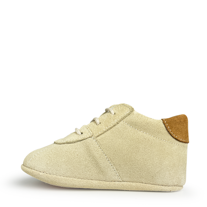 Baby slipper beige / cognac