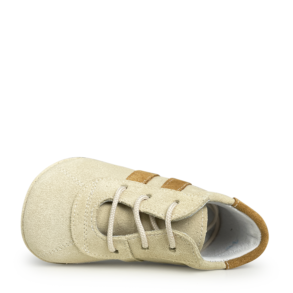 Baby slipper beige / cognac