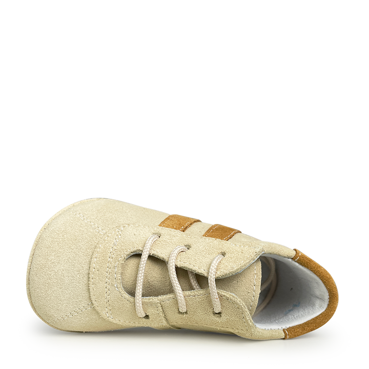 Baby slipper beige / cognac