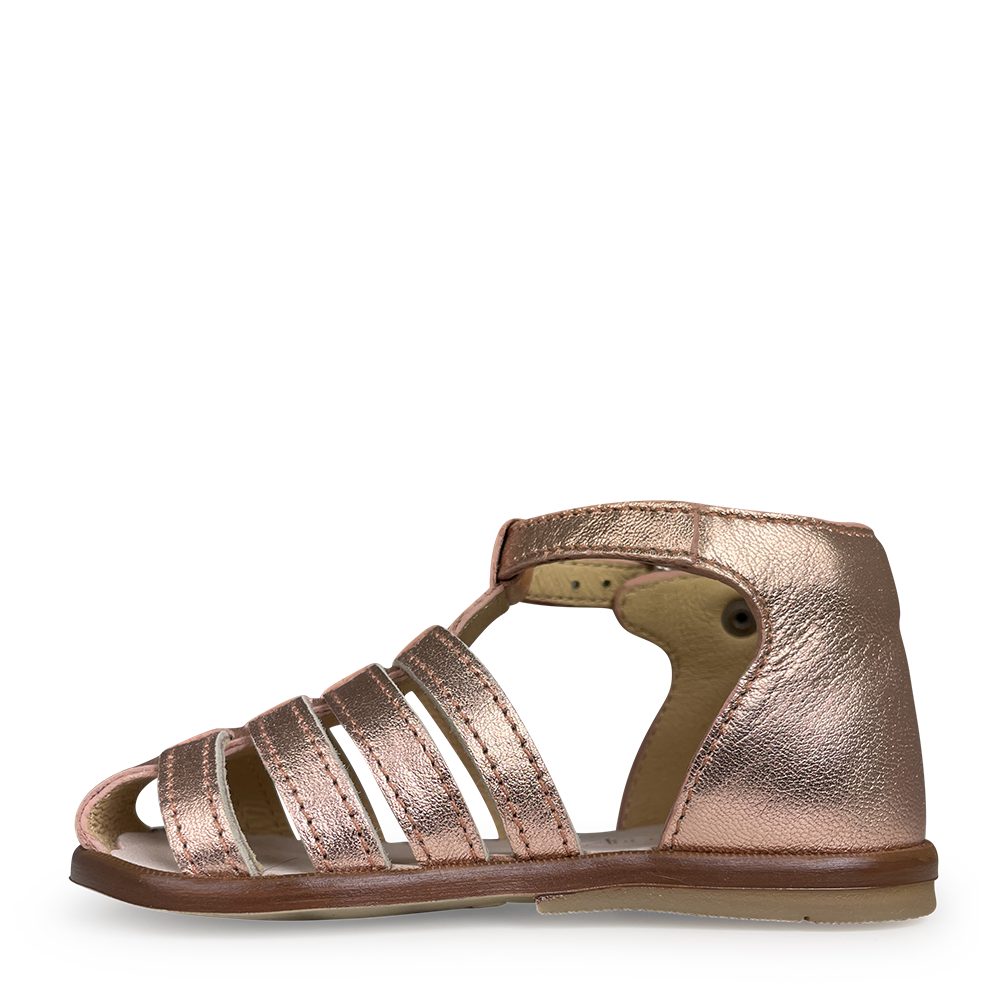 Sandaal metallic roze