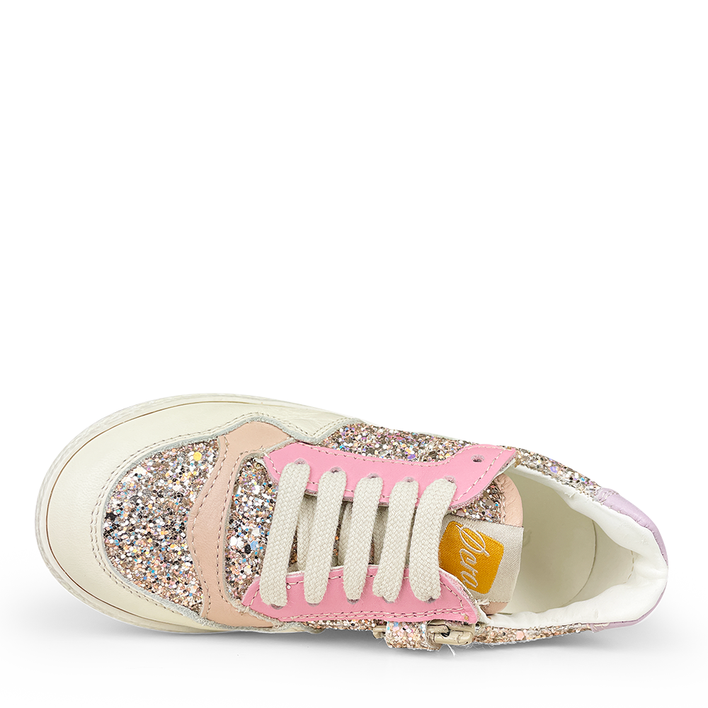 Sneaker roze glitter