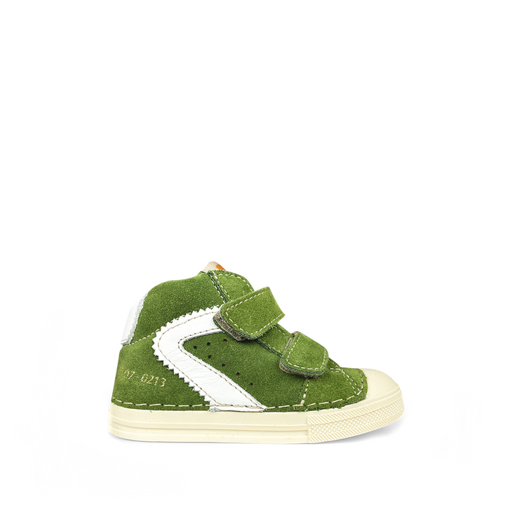 Sneaker groen wit