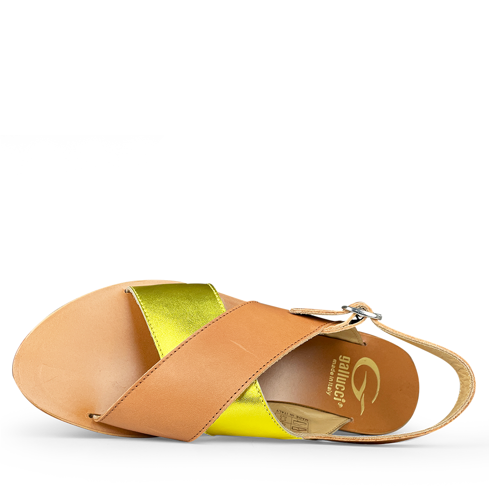 Sandal cognac / gold