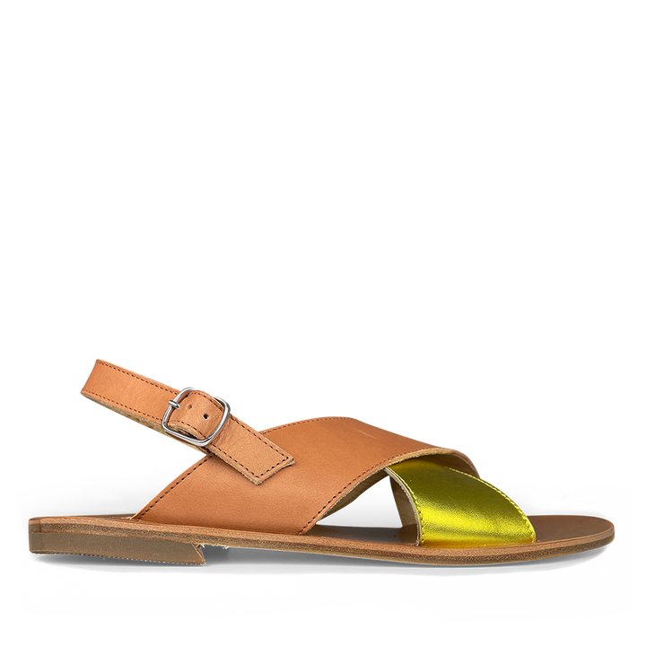 Sandal cognac / gold