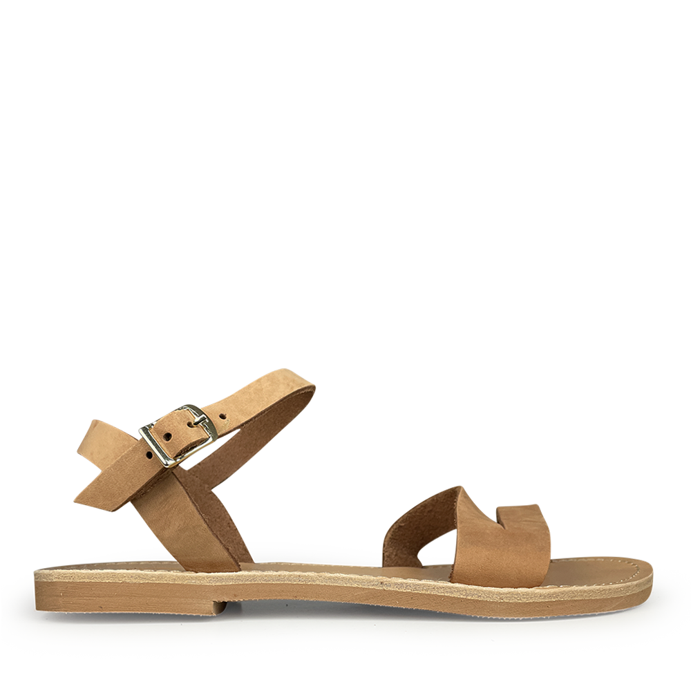 Brown leather sandal