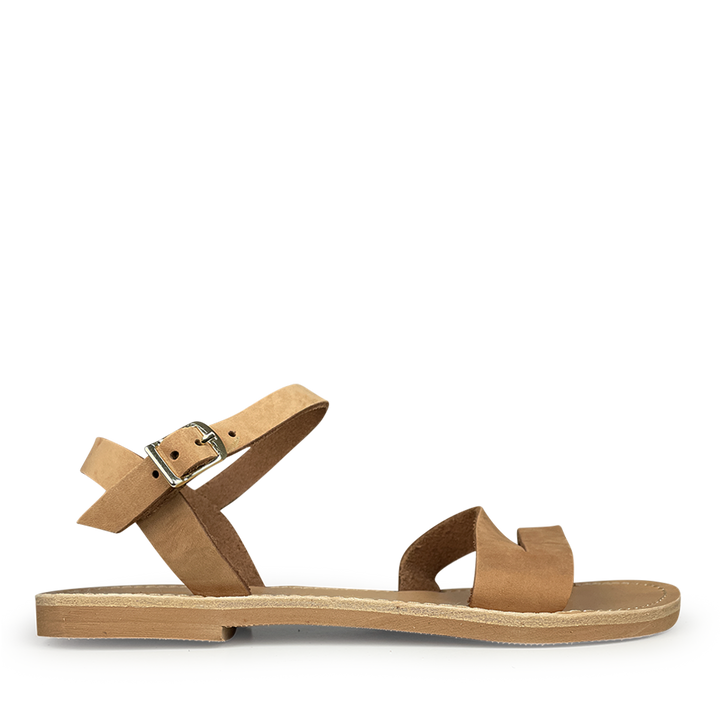 Brown leather sandal