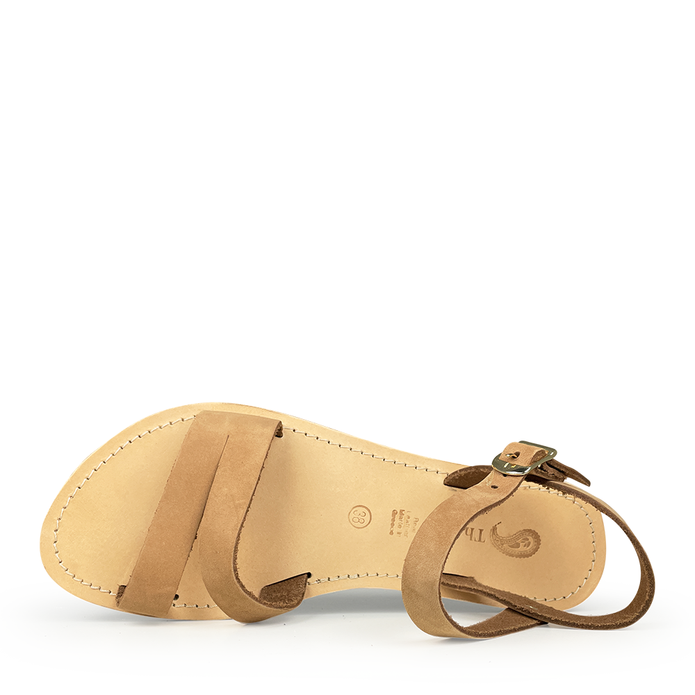 Brown leather sandal