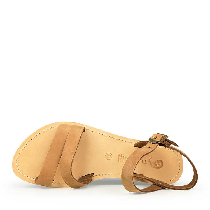 Brown leather sandal