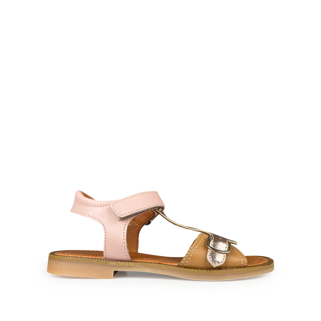 Rose metallic sandal