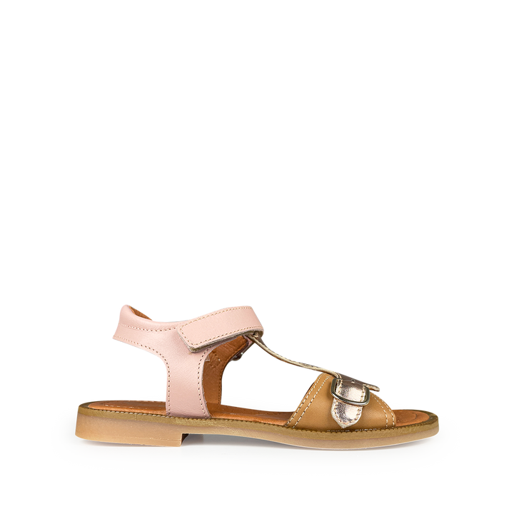 Rose metallic sandal