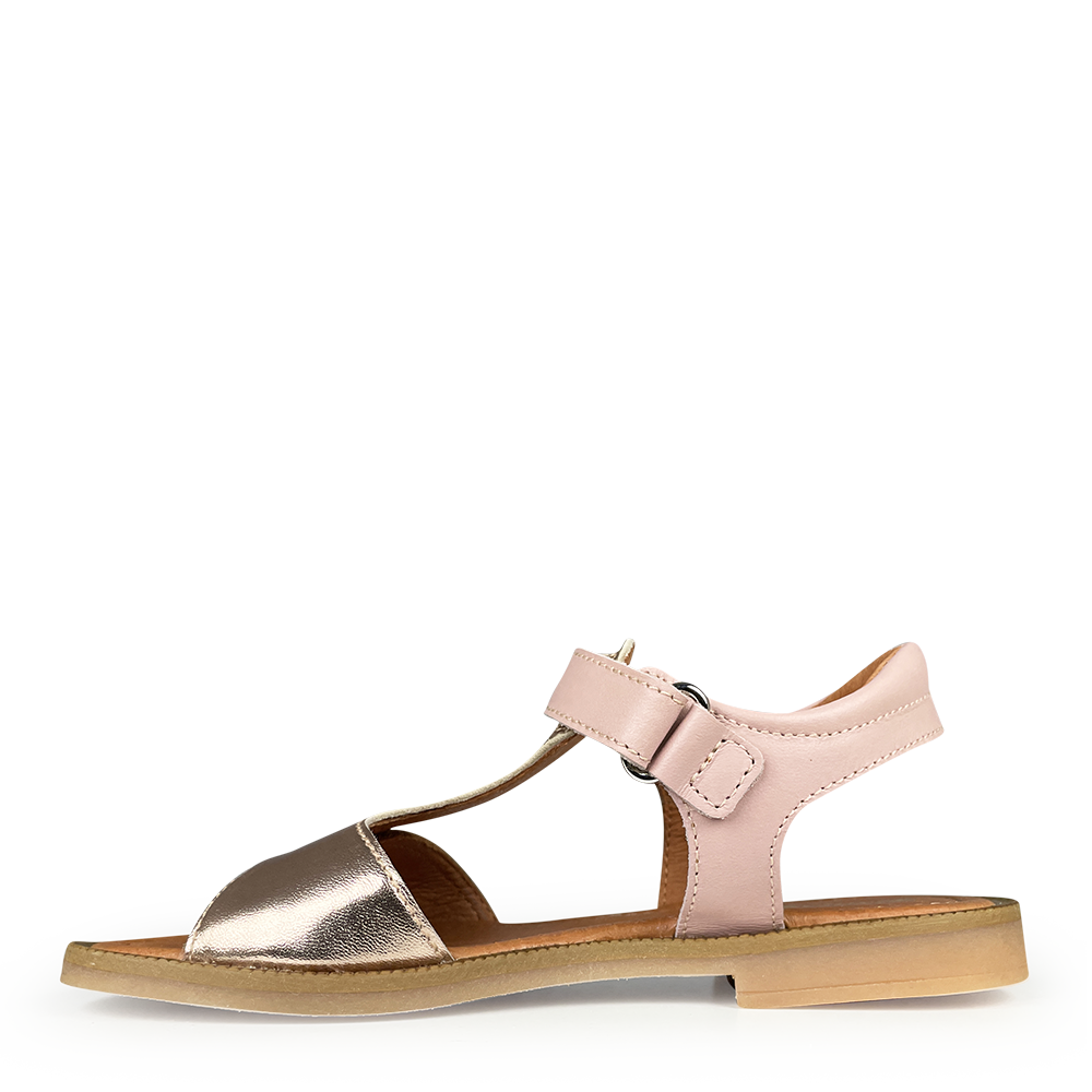 Rose metallic sandal