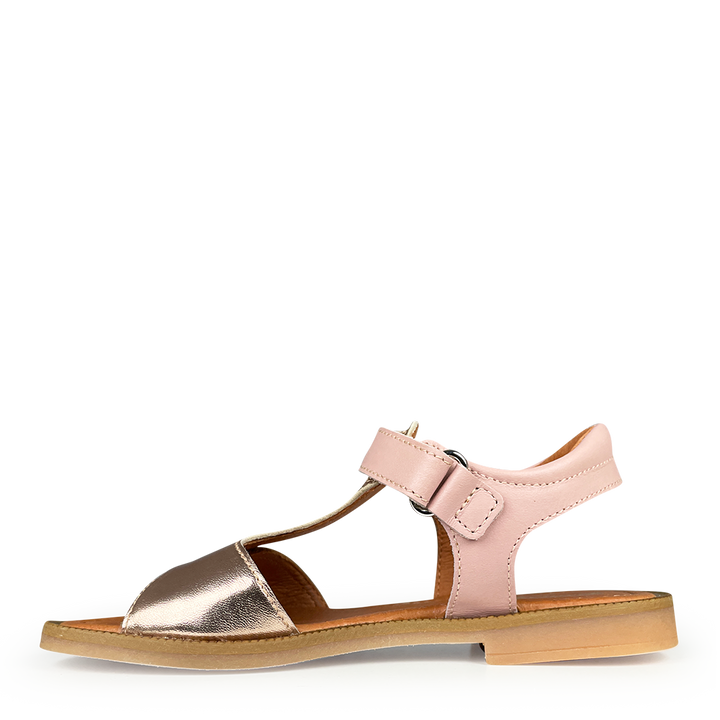 Rose metallic sandal