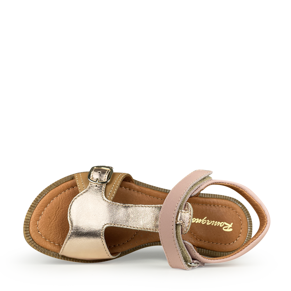 Rose metallic sandal