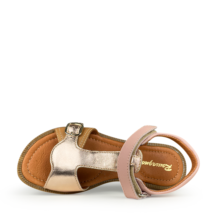 Rose metallic sandal